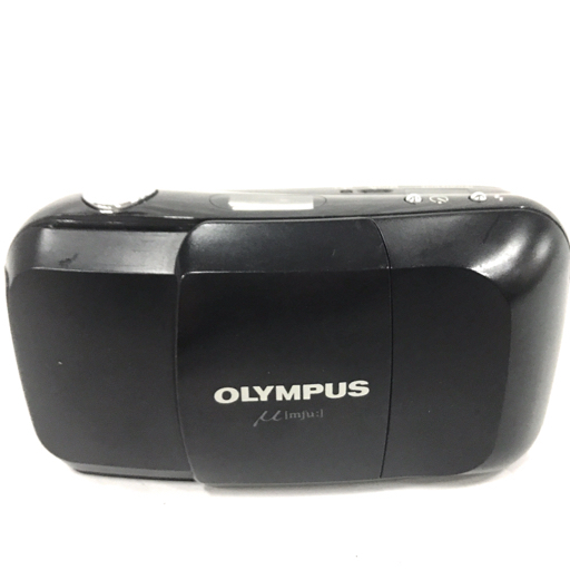 OLYMPUS μ ブラック 35mm 1:3.5 コンパクトフィルムカメラ オリンパスの画像2