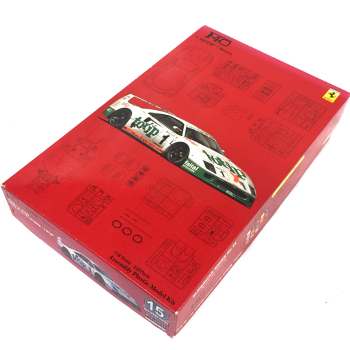 1円 フジミ 1/16 フェラーリ F40 イタリア スーパーカーGT選手権 TOTIP 未組立品 プラモデル 保存箱付きの画像1