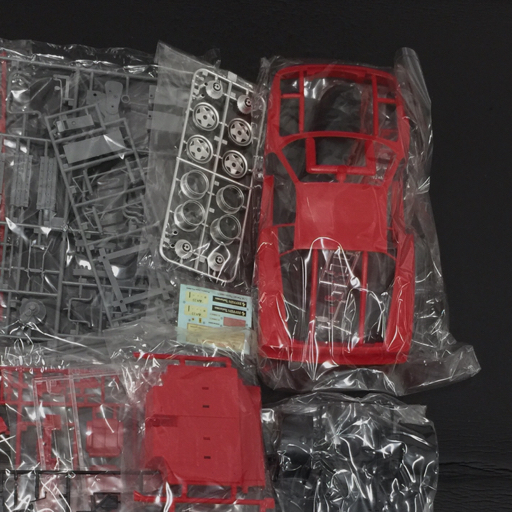 フジミ 1/16 フェラーリ Ferrari テスタロッサ 未組立 プラモデル レッド ホビー おもちゃ 保存箱付き FUJIMIの画像6