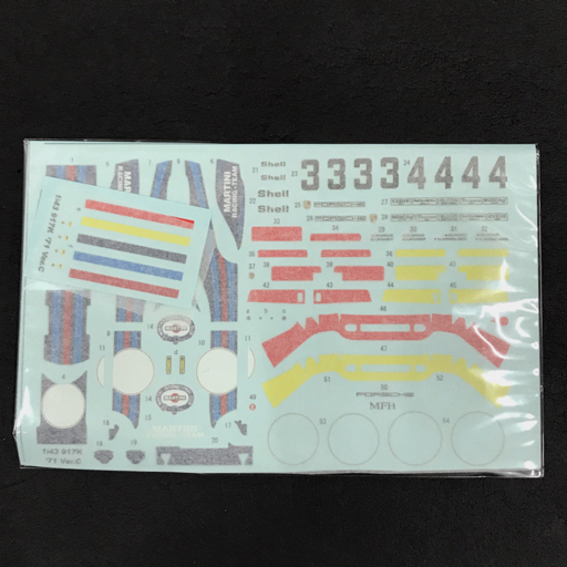 1円 Model Factory Hiro 1/43 917K 1971 Ver.C Monza 1,000Km #3 MARTINI International K-614 未組立品 箱付の画像4