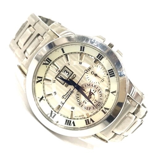 セイコー 腕時計 7D56-0AB0 プルミエ パーペチュアル ローマン キネティック メンズ ジャンク SEIKO QR043-129の画像7