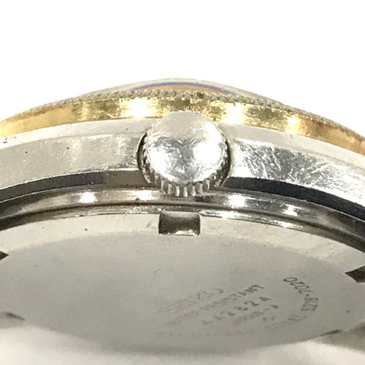 セイコー 腕時計 5216-7020 LM SPECIAL デイデイト 青文字盤 カットガラス 23石 AT メンズ 稼働 SEIKO QR043-140の画像3