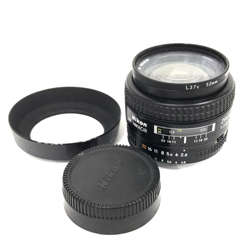 Nikon AF NIKKOR 28mm 1:2.8 D 一眼 オートフォーカス カメラ レンズ 光学機器の画像1