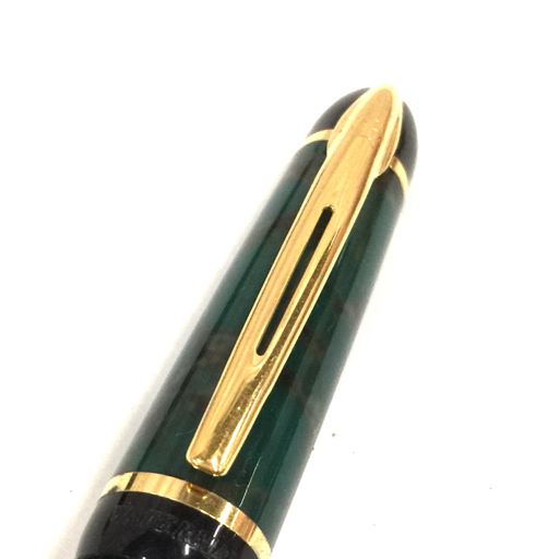 ウォーターマン 万年筆 字幅 F カートリッジ式 約13.5cm 他 ツイスト式 ボールペン 緑 計2点 付属品有り QX043-21の画像3