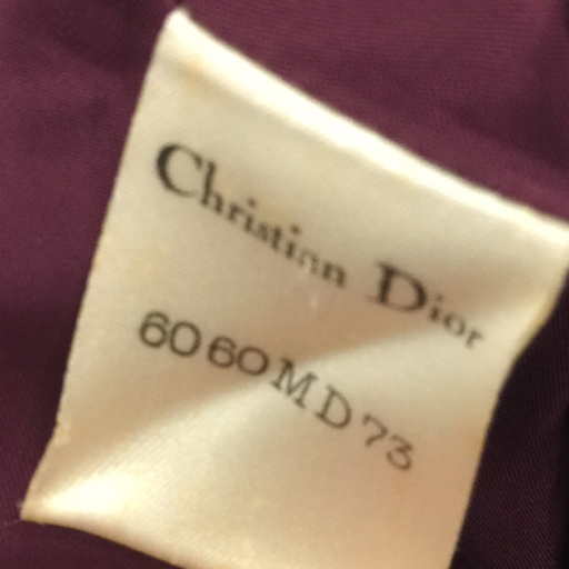 クリスチャン ディオール プレタポルテ サイズ 9 長袖 コート ボタン 毛 100% レディース パープル Dior QR043-46_画像6