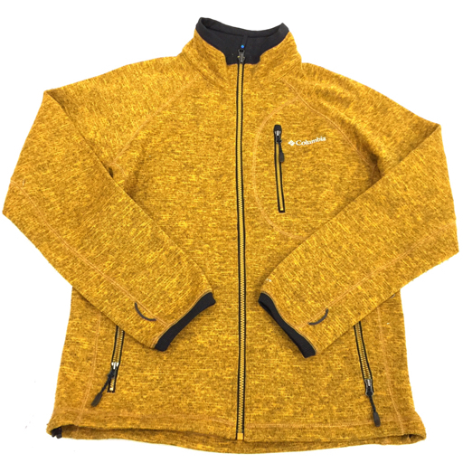 コロンビア サイズ M 長袖 ジップアップ ジャケット OMNI-HEAT OMNI-SHIELD メンズ マスタード イエロー Columbiaの画像1