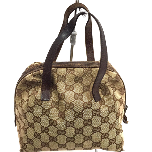 グッチ GGキャンバス ハンドバッグ124542/203437 ラウンドジップ レディース ブラウン ブランド小物 GUCCI QG043-155_画像2