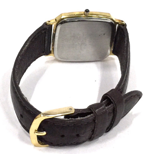 セイコー ドルチェ クォーツ 腕時計 メンズ ゴールドカラー文字盤 5E31-5A80 未稼働品 社外ベルト SEIKOの画像4