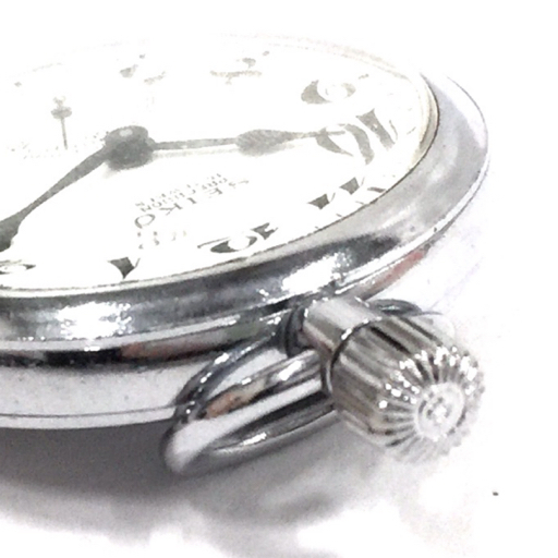 セイコー プレシジョン スモセコ スモールセコンド 手巻き 機械式 腕時計 鉄道時計 メンズ ホワイト文字盤 稼働品の画像3