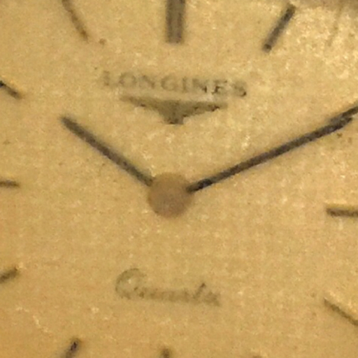 ロンジン クォーツ 腕時計 フェイスのみ 未稼働品 ゴールドカラー文字盤 レディース LONGINES QR043-131の画像4