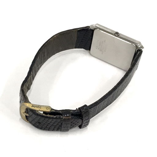セイコー 腕時計 9521-5050 ドルチェ スクエア 3針 コンビカラー金具 クォーツ メンズ 社外レザーベルト SEIKOの画像5