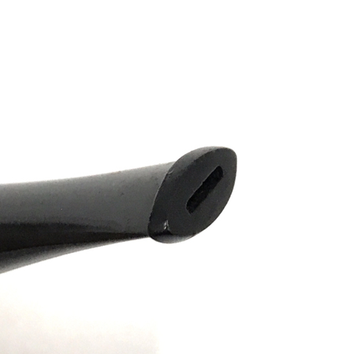 ロンシャン パイプ 喫煙具 レザー ブラウン×ブラック 全長約14cm フランス製 付属品有り LONGCHAMP_画像7