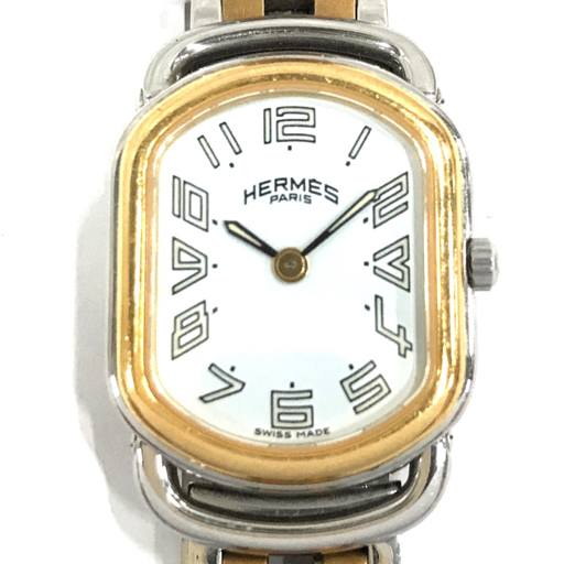 エルメス ラリー クォーツ 腕時計 RA1.220 レディース ホワイト文字盤 未稼働品 純正ブレス ファッション小物 HERMESの画像2