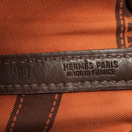 エルメス レザー ミニ トートバッグ H刻印 2WAY ボタン レディース ブラウン ファッション小物 HERMES 保存袋付の画像9