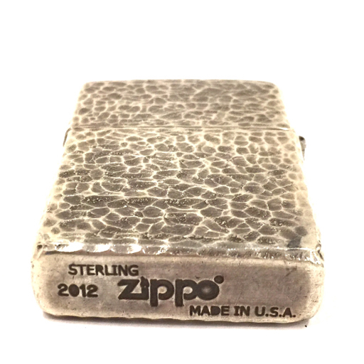 ジッポ オイルライター スターリング STERLING シルバー 2012 ハンマートーン 喫煙具 喫煙グッズ ZIPPO_画像5