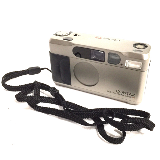 1円 CONTAX T2 2.8/38 T* コンパクトフィルムカメラ 通電確認済み コンタックスの画像1