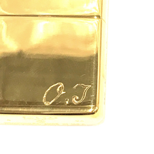 ジッポー 24K Gold-Plate 10μ 金メッキ 10ミクロン オイルライター 喫煙具 着火× 保存箱付き ZIPPO QG043-30の画像2