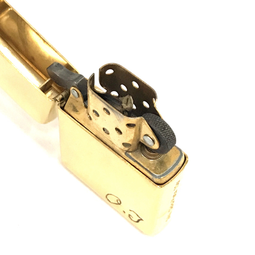 ジッポー 24K Gold-Plate 10μ 金メッキ 10ミクロン オイルライター 喫煙具 着火× 保存箱付き ZIPPO QG043-30の画像6