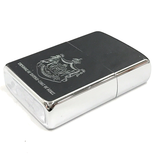 送料360円 ジッポー オイルライター 喫煙具 KINGDOM OF HAWAII COAT OF ARMS SVカラー金具 ケース付 ZIPPO 同梱NGの画像4