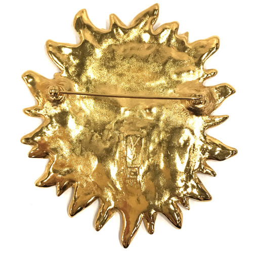 イヴサンローラン 太陽神 ブローチ 全長約8.3cm アクセサリー ファッション小物 ブランド小物 保存袋付 QR044-149の画像5