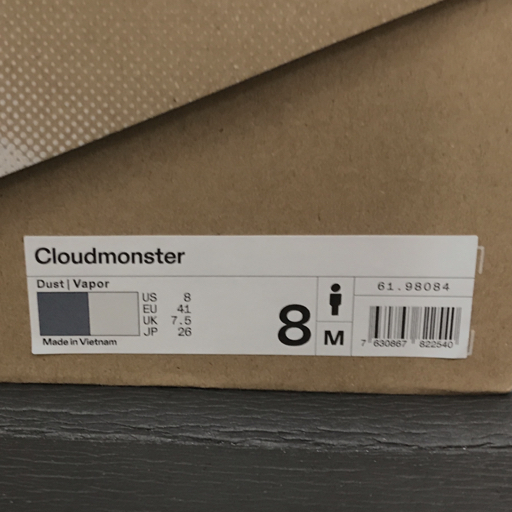 美品 On Cloudmonster 6198084M メンズ ランニングシューズ 26cm 保存箱付き オン クラウドモンスターの画像8
