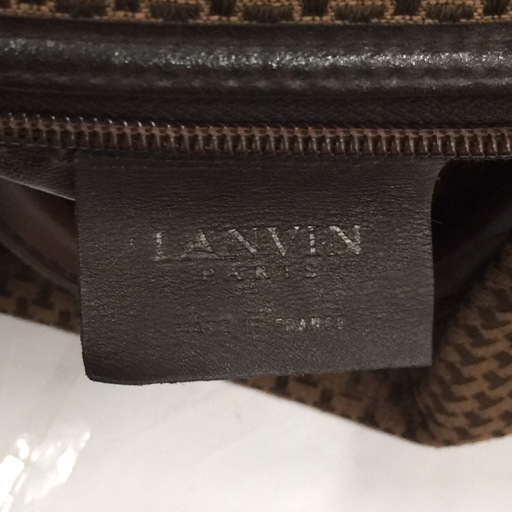 ランバン ハンドバッグ ハンドボストン レディース ブラウン LANVIN カバン 鞄 QR044-244_画像5