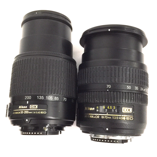 Nikon AF-S DX NIKKOR ED 55-200.1:4-5.6G / AF-S NIKKOR 18-70mm1:3.5-4.5G ED Nikon lens summarize QR042-403