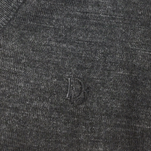クリスチャンディオール ムッシュ サイズ M 008451 ウール 長袖 セーター Vネック プルオーバー メンズ グレー系の画像4