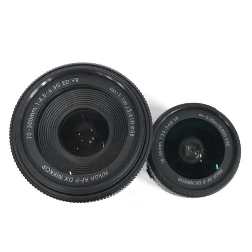 1円 Nikon D5300 AF-P NIKKOR 18-55mm 1:3.5-5.6G 70-300mm 1:4.5-6.3G ED デジタル一眼レフ カメラ C020907-2の画像9