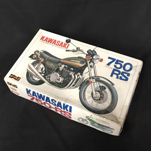 未組立 ナガノ 1/8 カワサキ 750RS バイク プラモデル 説明書 外箱付き KAWASAKI オートバイシリーズ QR044-232の画像1
