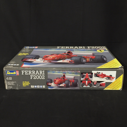 1円 未組立 Revell 1/12 フェラーリ F2002 プラモデル No.07493 外箱付き F1 フォーミュラカー 現状品 当時物の画像4