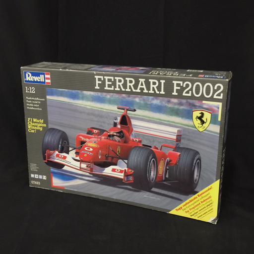 1円 未組立 Revell 1/12 フェラーリ F2002 プラモデル No.07493 外箱付き F1 フォーミュラカー 現状品 当時物の画像1