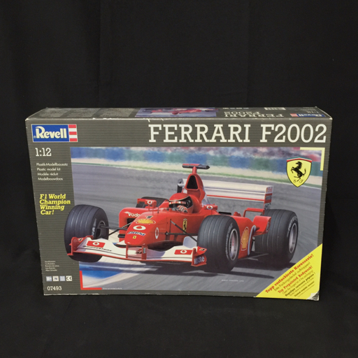 1円 未組立 Revell 1/12 フェラーリ F2002 プラモデル No.07493 外箱付き F1 フォーミュラカー 現状品 当時物の画像2