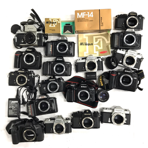 Canon EOS-1 Nikon FM Nikomat FTN EL フィルムカメラ ボディ 含む まとめ セットの画像1