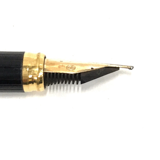 デュポン 万年筆 ペン先 18ct 750 ゴールドカラー カートリッジ式 文房具 事務用品 ブランド小物 DuPontの画像4