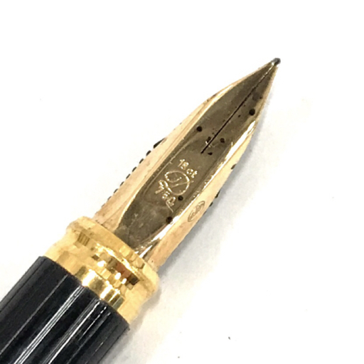 デュポン 万年筆 ペン先 18ct 750 ゴールドカラー カートリッジ式 文房具 事務用品 ブランド小物 DuPontの画像2