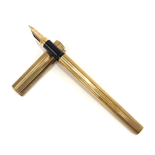 デュポン 万年筆 ペン先 18ct 750 ゴールドカラー カートリッジ式 文房具 事務用品 ブランド小物 DuPontの画像1