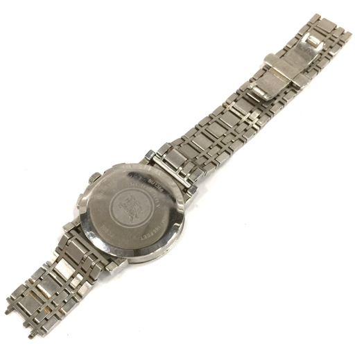 バーバリー デイト クォーツ 腕時計 BU1366 メンズ ブラック文字盤 未稼働品 純正ブレス BURBERRY QR044-72の画像5
