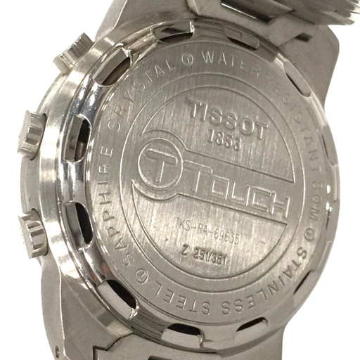 ティソ T-TOUCH Tタッチ クォーツ アナデジ 腕時計 メンズ 未稼働品 ブラック文字盤 ブランド小物 TISSOT QR044-67の画像2