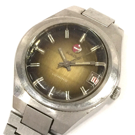 ラドー LUMINO デイト 自動巻 オートマチック 腕時計 メンズ 11016 純正ブレス ファッション小物 RADO QR044-32の画像1