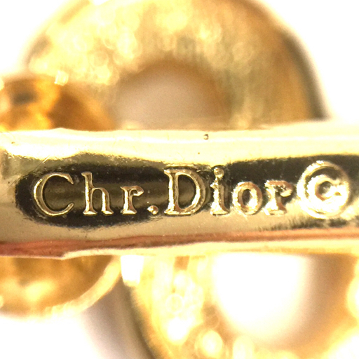 クリスチャンディオール イヤリング 両耳 CDロゴ ラインストーン アクセサリー 服飾小物 Christian Dior QR044-210の画像7