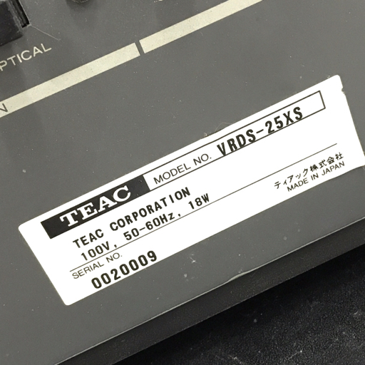 TEAC VRDS-25XS コンパクトディスクプレーヤー CDデッキ オーディオ機器の画像10