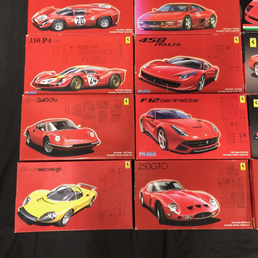 1円 未組立 1/24 フジミ フェラーリ250GT 330 P4 1967年デイトナ3位入賞 他 Ferrari プラモデル 大量 まとめ セットの画像9