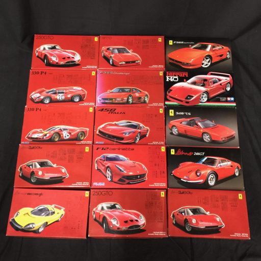 1円 未組立 1/24 フジミ フェラーリ250GT 330 P4 1967年デイトナ3位入賞 他 Ferrari プラモデル 大量 まとめ セット