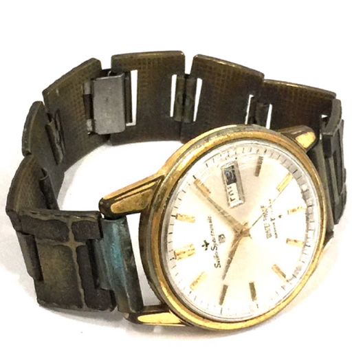 セイコー スポーツマチック 5 デイデイト 自動巻 オートマチック 腕時計 シルバーカラー文字盤 SEIKO QR044-57の画像6