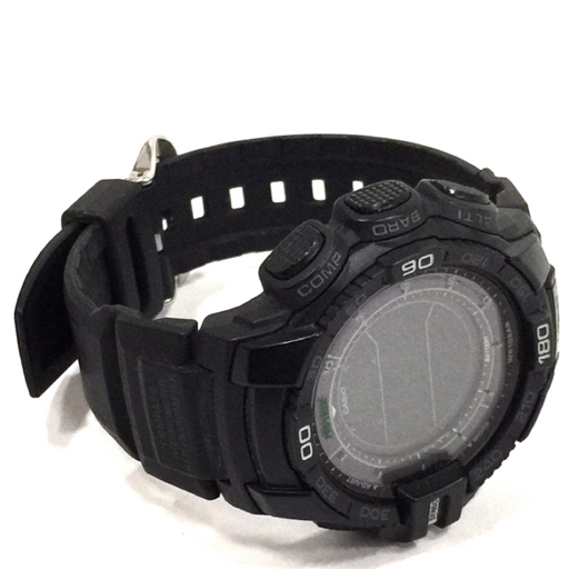  Casio Protrek солнечный цифровой наручные часы PRG-270 мужской чёрный черный модные аксессуары CASIO QR044-40