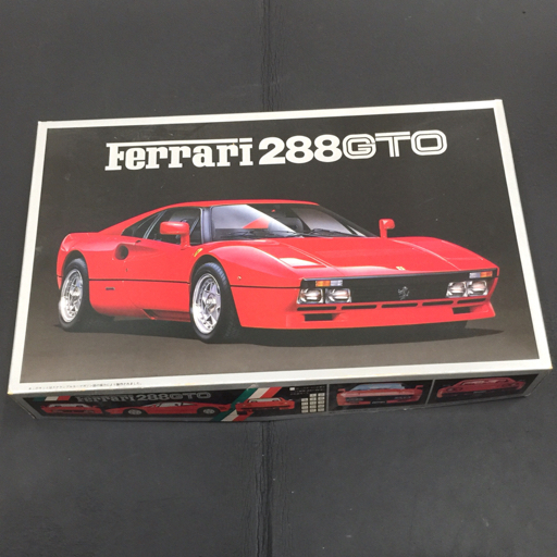 フジミ模型 1/16 フェラーリ Ferrari 288 GTO レッド プラモデル 未組立 ホビー おもちゃ 保存箱付 FUJIMIの画像1