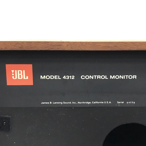 1円 JBL MODEL 4312 バスレフ方式 ブックシェルフ型 ペアスピーカー オーディオ機器 ジャンクの画像10