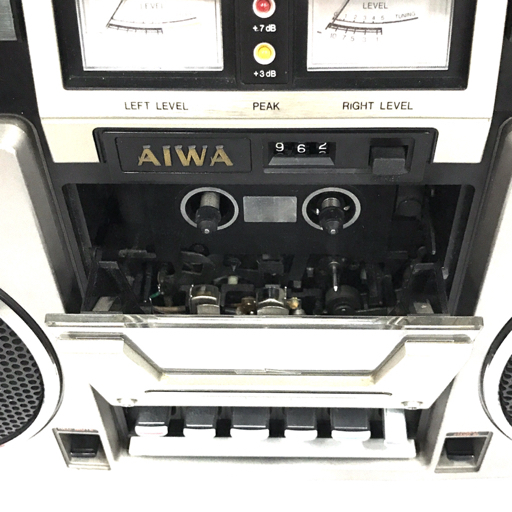 1円 AIWA アイワ TPR-820M ステレオラジカセ カセットレコーダー オーディオ機器 通電動作確認済_画像3