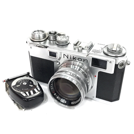 1円 Nikon S2 NIKKOR-S・C 1:1.4 5cm レンジファインダー フィルムカメラ 光学機器の画像1